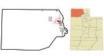 Box Elder County Utah incorporated and unincorporated areas Tremonton highlighted